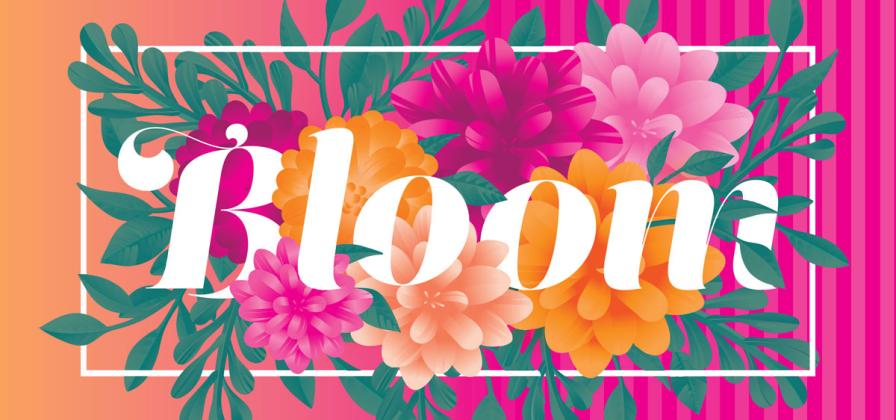 Bloom graphic of flowers